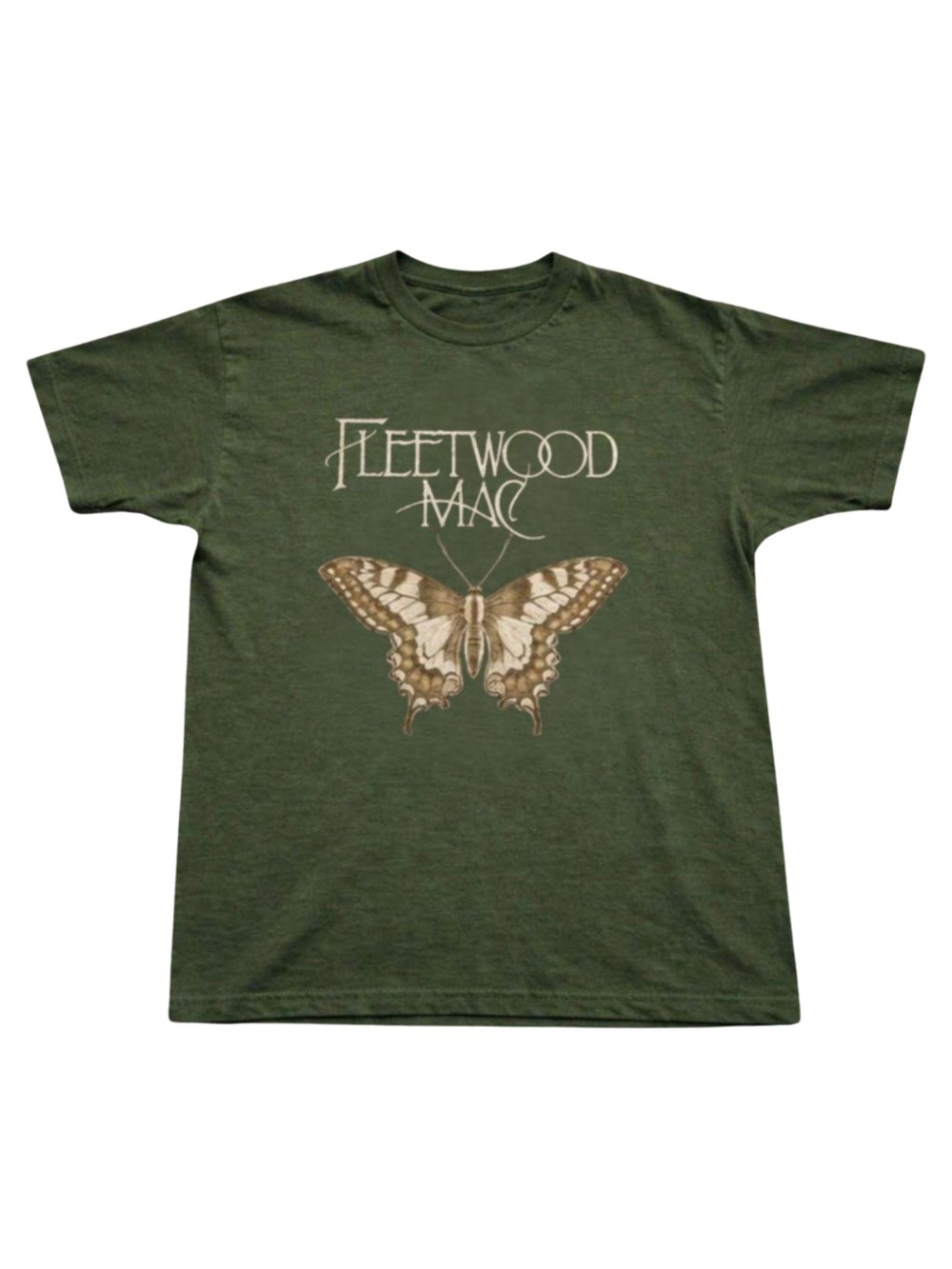 Gildan Olive Green Butterfly Tee